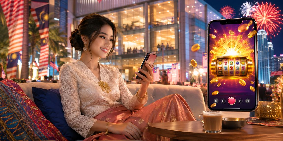 Pemain Malaysia bermain slot online di 19000 melalui telefon pintar Kuala Lumpur